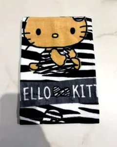 日焼けキティ ゼブラ柄フェイスタオル　新品未使用　アベイル