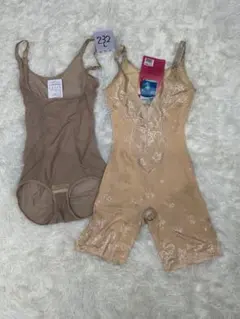 （232）レディースボディシェイバー2着セット　サイズはL 訳あり　色移りあり