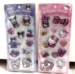 【正規品】スパンコールシール　サンリオ　ヒョウ柄キティ　クロミ
