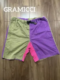 【希少】グラミチ　ショートパンツ　大人気　カラーブロック　希少カラー　Lサイズ