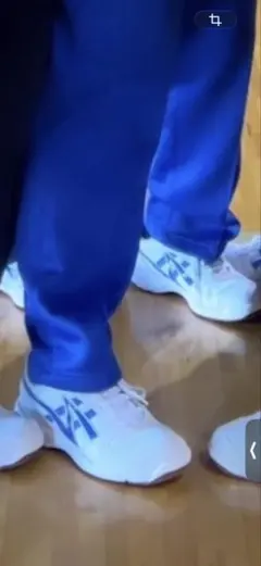 ASICS スニーカー ホワイト ブルー