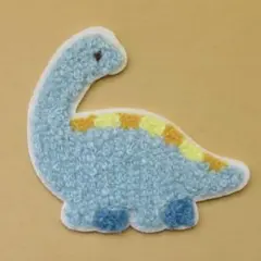 もこもこ 恐竜 ワッペン アイロン アップリケ ベビー mk-60 パイル