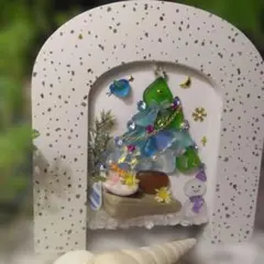 みゆ様専用♡クリスマスツリー、シーグラスアート
