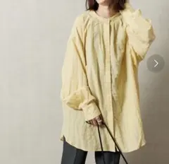 イエロー 長袖シャツ