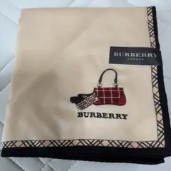 BURBERRY LONDON ハンカチ バッグ刺繍 ベージュ