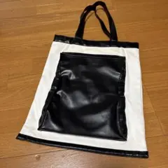 UN3D. トートバッグ バイカラー キャンバス×レザーのサムネイル