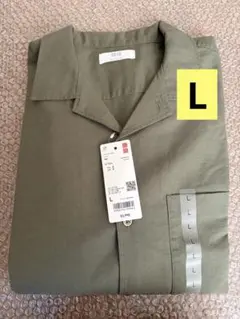 ユニクロ UNIQLO コットンリネンシャツ L