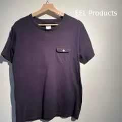 EEL 陶器ボタンのポケTee サイズM ネイビー USA製のサムネイル