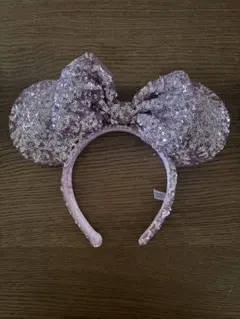 ミッキー耳カチューシャ ピンク スパンコール　ディズニー