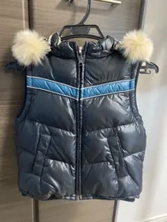 BURBERRY ファー付きダウンベスト　120cm