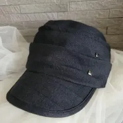 CA4LA グレー キャスケット ウール素材