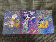 香港ディズニーランド 20周年 コレクタブルカード　3枚