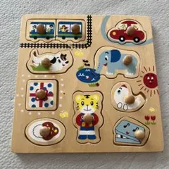 ベネッセ　しまじろう　木製パズル　智育玩具　ベビー　乳幼児