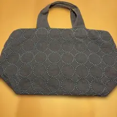 ミナペルホネン パニーニバッグ　タンバリン　グレー　mina perhonen