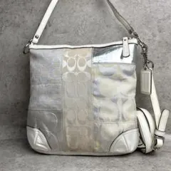 COACH コーチ パッチワーク メタリック ショルダーバッグ Y2K 00S