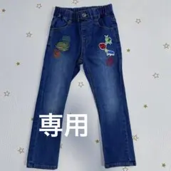 インセクトコレクション　刺繍付　ブルーデニムパンツ 100〜110cm Mサイズのサムネイル