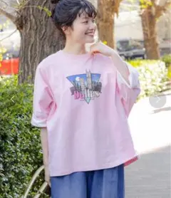美品⭐︎スーベニアワイドTシャツ　ニコアンド