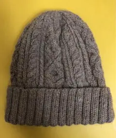 新品並み美品★ニット帽★ブラウンベージュ