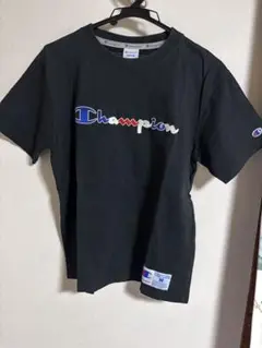 Champion チャンピオン Tシャツ M ブラック 胸元ロゴ 袖Cマーク