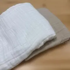 ケラッタ　ガーゼケット ホワイト ベージュ 2枚セット