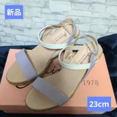 新品　ガイモ ウェッジサンダル バイカラーヒールサンダル レディース