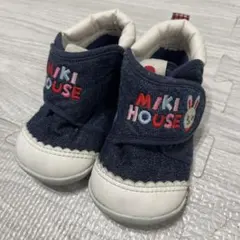 Miki House ネイビー ファーストシューズ　12.5