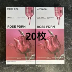 Mediheal ROSE PDRNシートマスク 20枚　　　　　　　おまけ付
