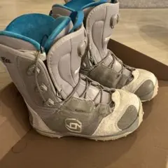 SALOMON女性用スノーボードブーツ グレー/青のサムネイル