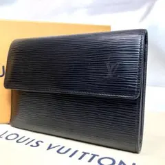 【極美品】 ルイヴィトン　エピ ポルトトレゾール エテュイパピエ M63712