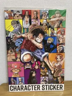 ONE PIECE キャラクターステッカーセット&台紙