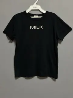 MILK ロゴ Tシャツ ブラックのサムネイル