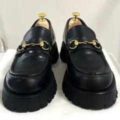 美品 GUCCI ホースビットローファー ラグソール ブーツ Bee 蜂 8