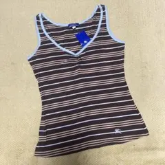 新品⭐ タグ付　Burberry ストライプ　タンクトップ　シャツ
