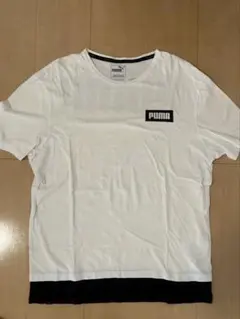 PUMA プーマ 半袖Tシャツ M ホワイト ビッグロゴ メンズのサムネイル