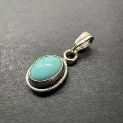 【silver925】ターコイズ ネックレストップ