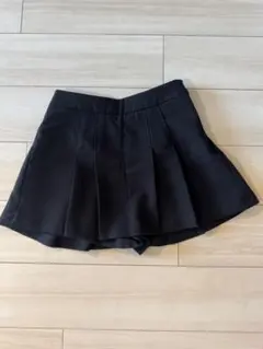 ZARA ブラック プリーツミニスカート　フレアミニスカート