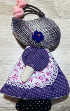 1900→1500★新作★スーちゃん　キーケース　ハンドメイド　パープル系②
