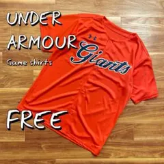 【美品】UNDER ARMOURアンダーアーマー読売巨人GIANTSゲームシャツ