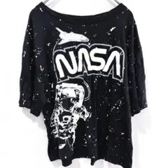 ★【人気デザイン】NASA ナサ スペースプリント Tシャツ L 銀河宇宙飛行士
