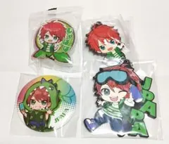 カラフルピーチ　じゃぱぱ　ラバー　からぴち　ガチャガチャ　クリップ　缶バッチ