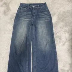 ハイウエスト ワイドデニムパンツ DAZY