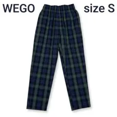 WEGO【S】シェフパンツ風 テーパード イージーパンツ ボトムス チェック柄のサムネイル