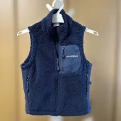 mont-bell フリースジャケット フリースベスト ネイビー 100cm