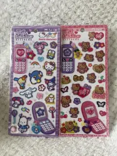 【正規品】平成はっぴーフォン　2枚セット　サンリオ　キティー　ギャル
