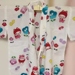 カラフルな動物プリント浴衣 100cm