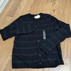 UNIQLO メリノリブクルーネックショートカーディガン L