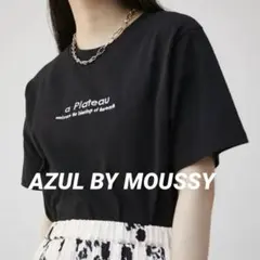 AZUL BY MOUSSY ロゴTシャツ　マウジー　ブラック　半袖　S 黒のサムネイル