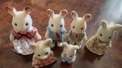 シルバニアファミリー ウサギの人形 ６体セット