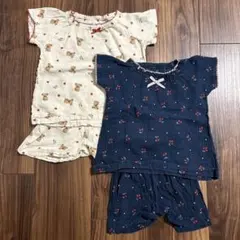 80 西松屋　半袖パジャマ　2セット