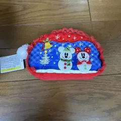 新品タグ付き 東京ディズニーリゾート 雪だるま ポーチ ミッキー ミニー